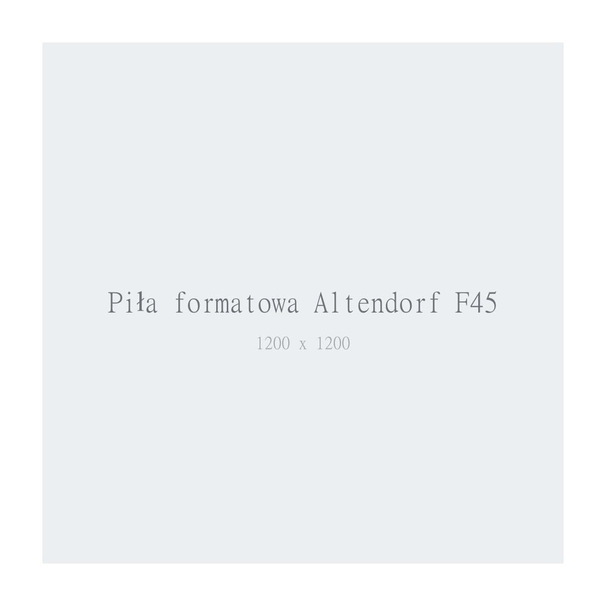 Piła formatowa Altendorf F45 — zdjęcie zastępcze