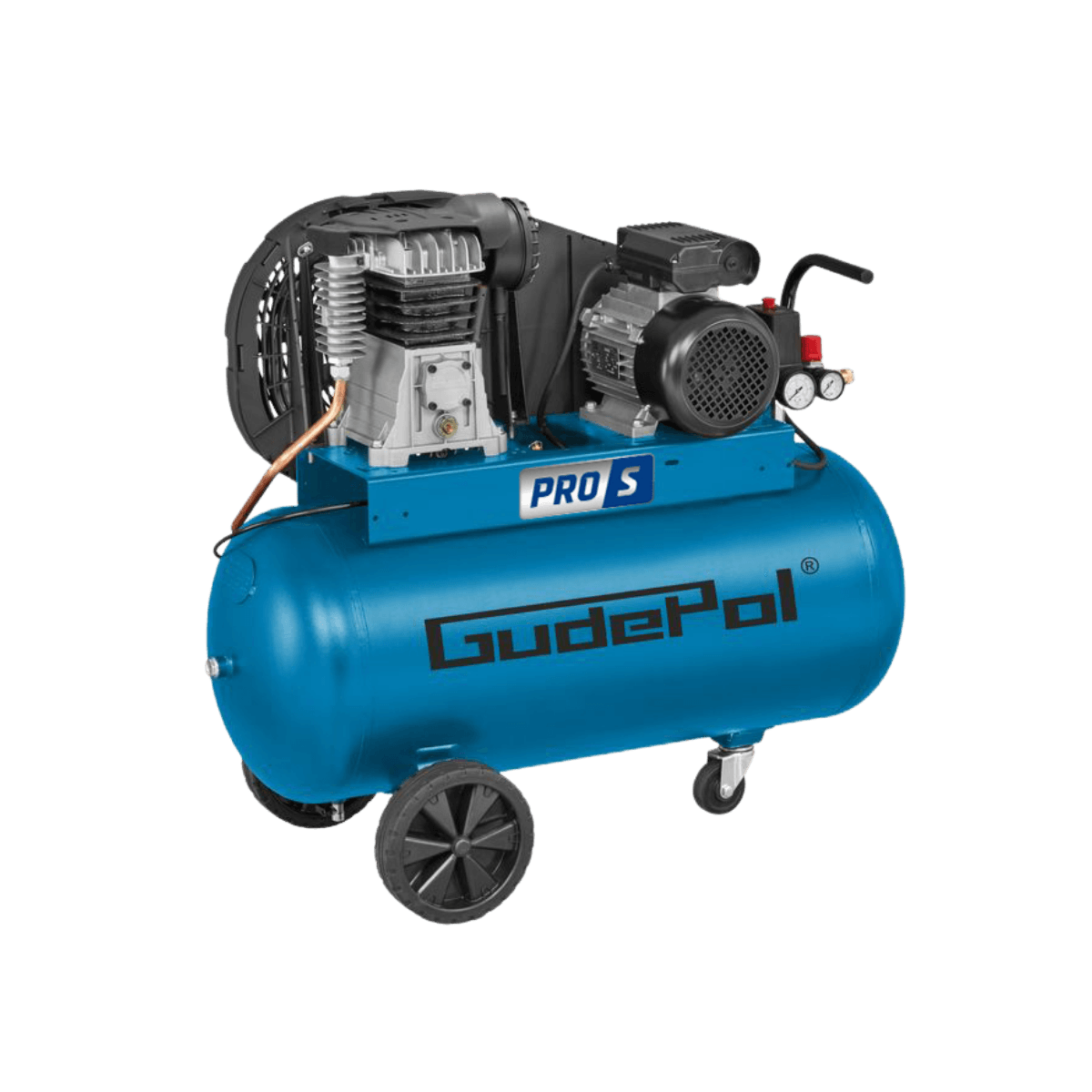 Kompresor Gudepol GD 28-100-340-3F PRO-S - widok z boku